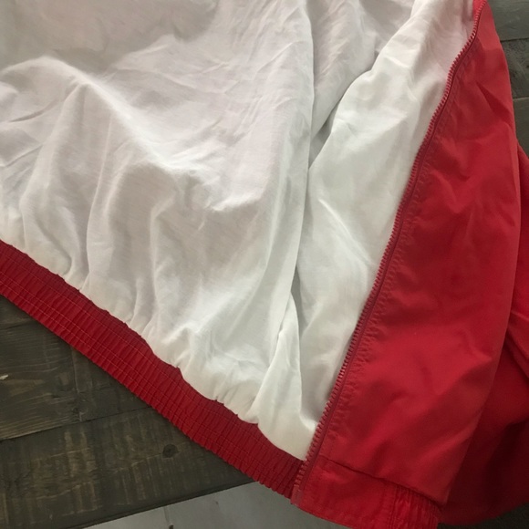 Adidas XL Red Zip Up Red & White Windbreaker - Picture 3 of 8